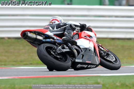 2010-06-26 Misano 1136 Rio - Supersport - Free Practice - Nikolett Kovacs - Honda CBR600RR